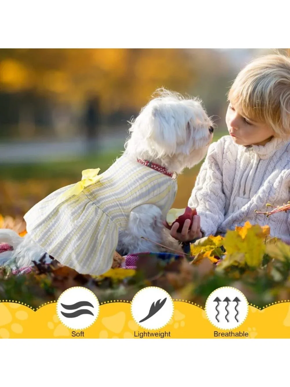 8 Cute Dog Dresses for Small Dogs & Puppies - Bowknot Skirts, Summer Apparel